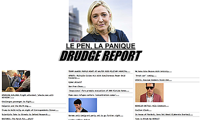 The Drudge Report, más rápida que los medios convencionales