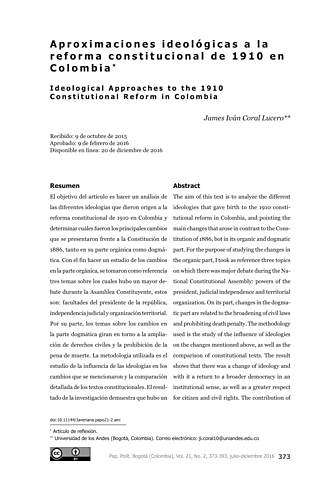 The constitution is reformed