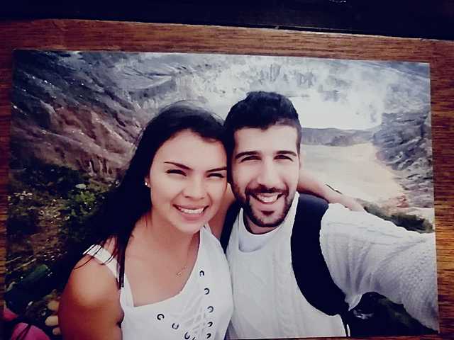 El primer matrimonio de la familia Salazar Sánchez.