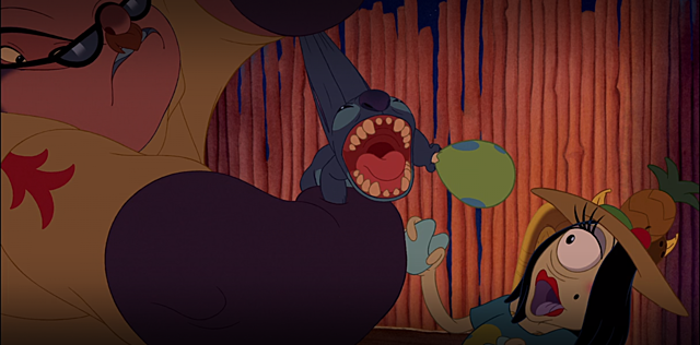 Stitch almost get captured