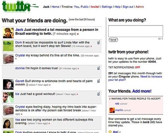 Lanzamiento de la aplicación "Twitter"