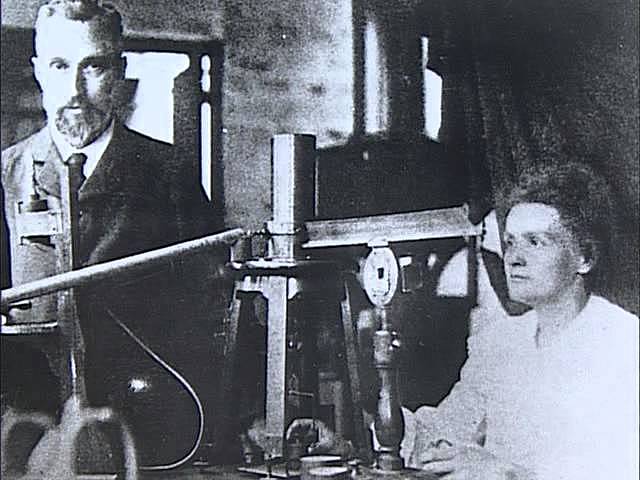 Marie Curie y Pierre Curie