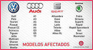 Volkswagen comunica más detalles de los modelos afectados