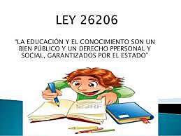 Ley de Eucacion Nacional 26206