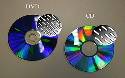 Los CD y DVD.