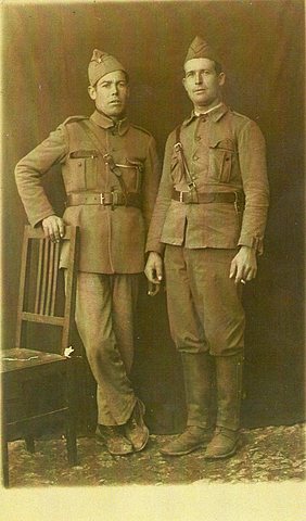 My grandfather beginning the mili