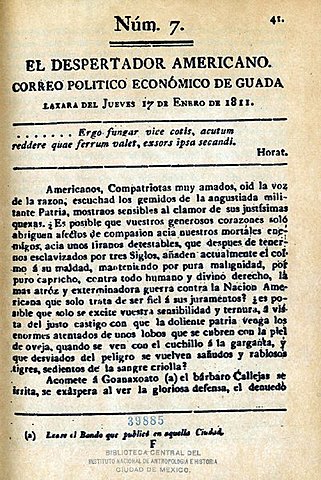 “El Despertador Americano”,