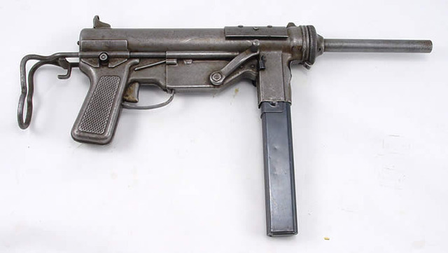 U.S. develops "grease gun" submachine gun