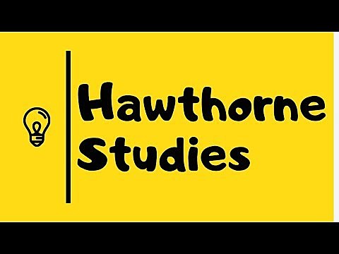 Hawthorne studies