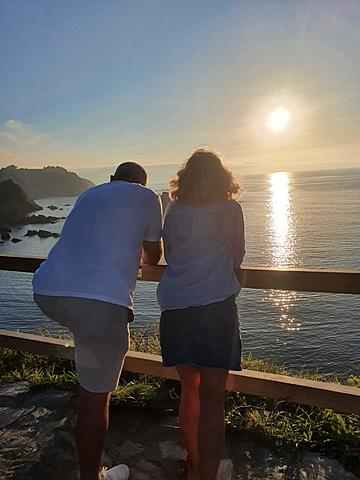 My parents' journey alone to Aturias.