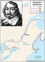 Samuel de Champlain sailed for