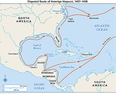 Amerigo Vespucci Sailed for Spain