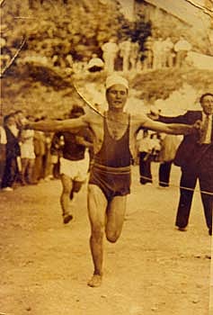 My grandpa Felix winning racings