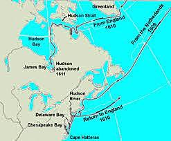 Henry Hudson- sailed for England