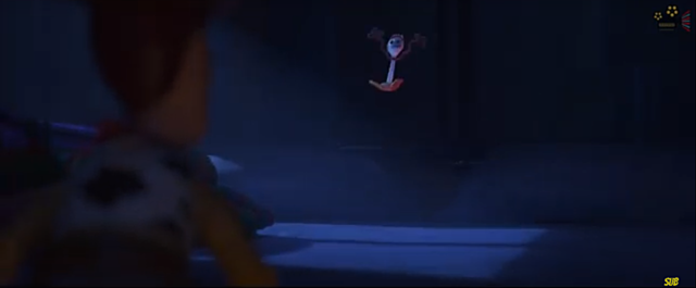 Climax 1 Forky jumps out of the window