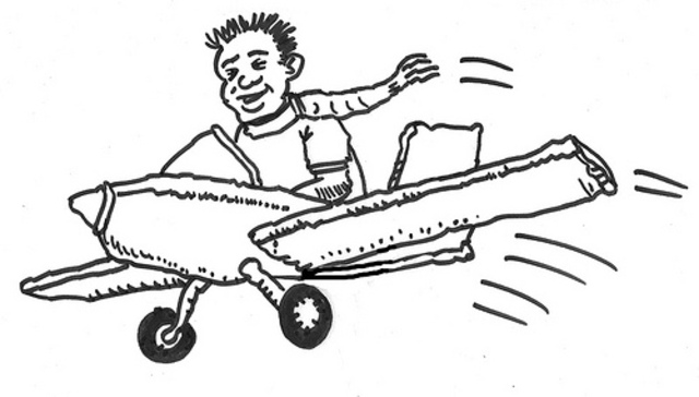 I fly for the first time