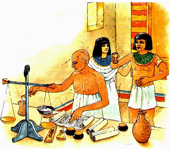 Egipto (3000 a.C.) La exportación tomó forma con el envío de madera, marfil, oro, vino y aceite.