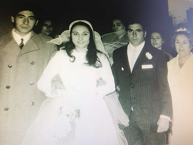 My grandmother and my grandfather got married