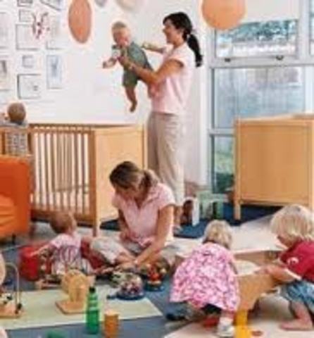 My first day of daycare! :)