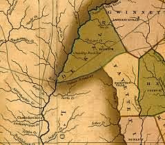 Standing Peachtree: first written record