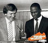 Signs Michael Jordan