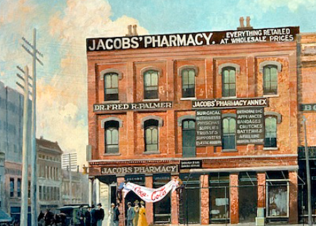 Jacobs pharmacy because selling Coca Cola