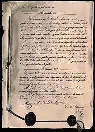 1836 España reconoce la independencia de México