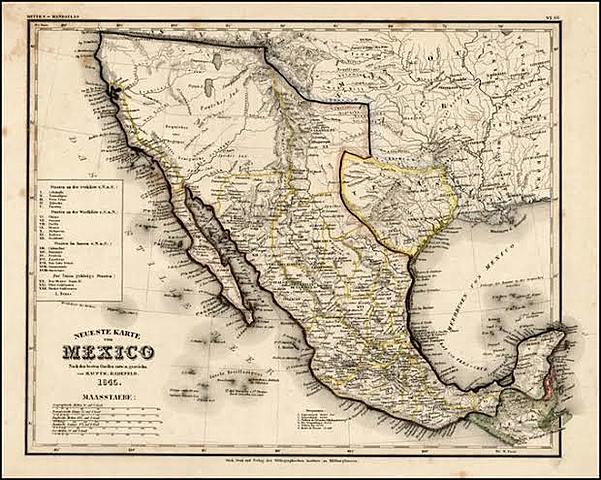 1845 México pierde Texas