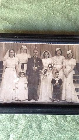 Page at his godmother's wedding