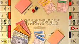 Timeline: Monopoly board and tokens