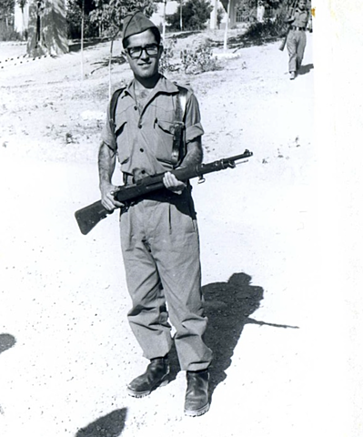 My grandfather at the military