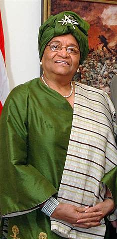 Ellen Johnson Sirleaf est élue présidente du Libéria,