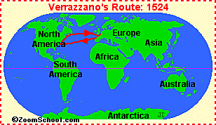 Giovanni de Verrazano- Sailed for France
