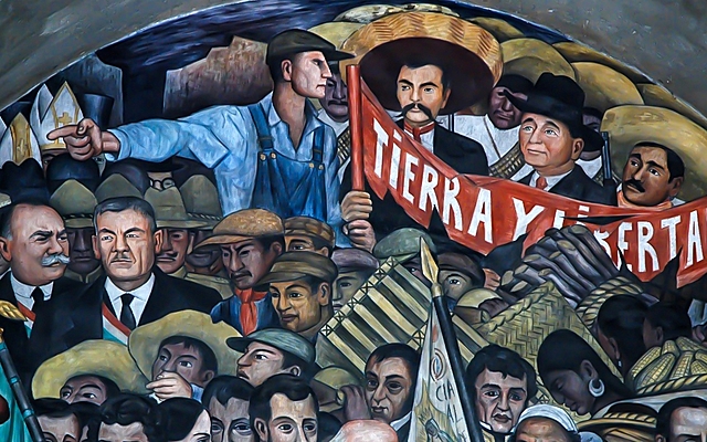 Primeros murales aparecen en México