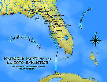 Hernando de Soto sailed for Spain