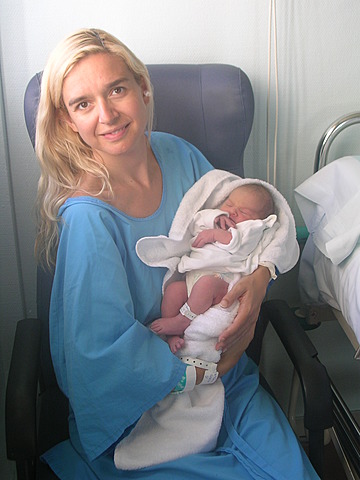 The birth their first daughter/granddaughter/sister