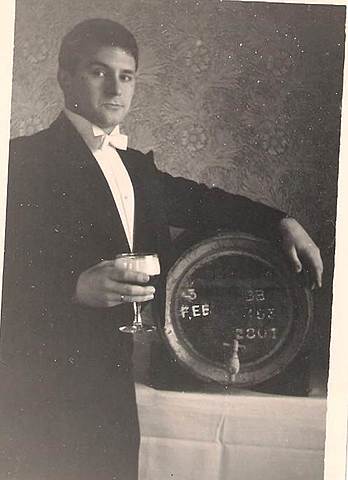 My grandfather's first job in England