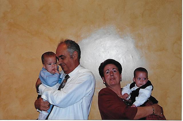 The christening of her grandchildren