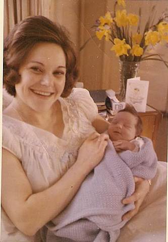 My grandmother's first child(my mum)