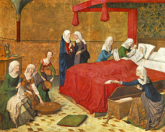 Parteras en la época colonial