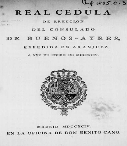 Creación del Consulado de Bs As