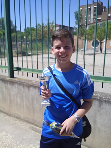 Diego- First place in a tennis championship