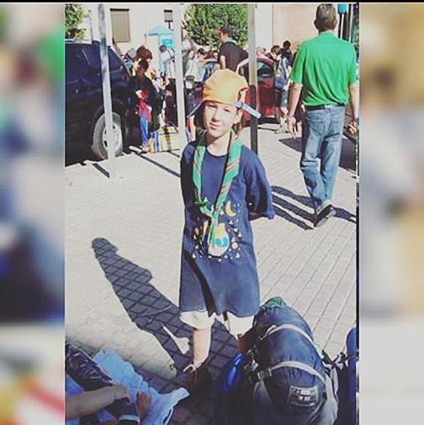 My sister's first camp