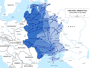 Alemania inicia sus ataques a Moscu