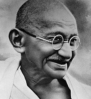 Mahatma Gandhi, protesta en la india