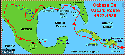 Alavr Nunez Cabeza de Vaca Spanish explorer