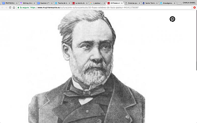 Experimentos sobre el origen de la vida de Louis Pasteur: demuestran que los microorganismos provenían de otros microorganismos y que toda forma de vida proviene de otra forma de vida que le antecede.