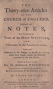 39 articles of the Church of England