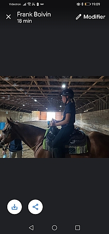 lorsque que je suis a mon cours de cheval