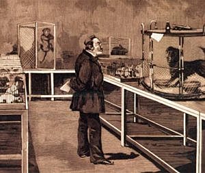 Pasteur y el perro rabioso